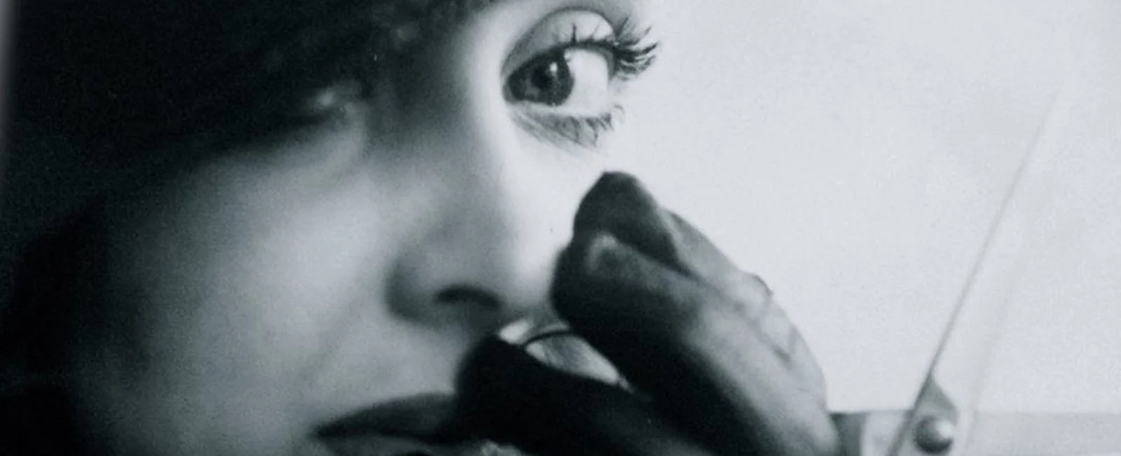 Close-up of makeup from the original Courier Cuts portfolio